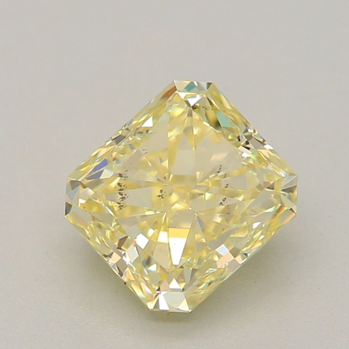 0.9 carat Fancy Light Yellow-SI2 Natūralus Radiant Deimantas (1)