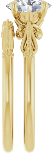 Sužadėtuvių Žiedas „Sculptural-Inspired Solitaire“ 585 Geltonojo Aukso Oval 8mm x 6mm (9)