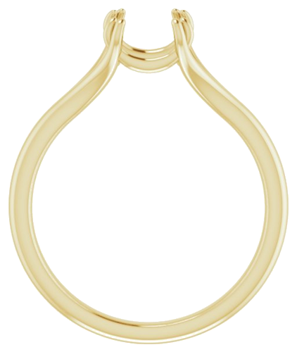 Sužadėtuvių Žiedas „Twin-Prong Solitaire“ 14k yellow gold Square 5.5mm (2)