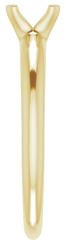 14K Yellow 6 mm Round Solitaire Engagement Ring Mounting (4)