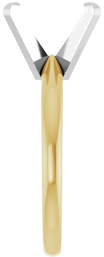 Sužadėtuvių Žiedas „Solitaire“ 585 Baltojo Ir Geltonojo Aukso Oval 11mm x 9mm (4)