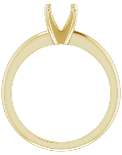 Sužadėtuvių Žiedas „Solitaire“ 585 Geltonojo Aukso Emerald 7mm x 5mm (2)