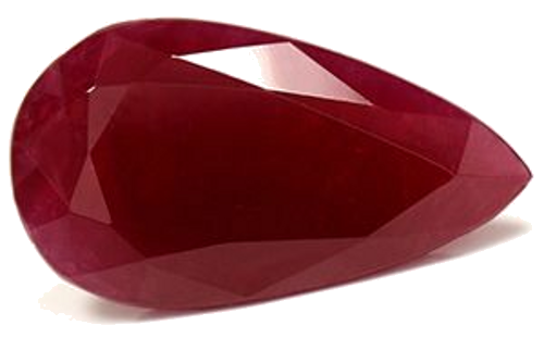 6.78 carat RED Pear Rubinas (1)