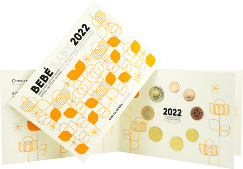 2022 Portugal Newborn BU Euro coin set (3)