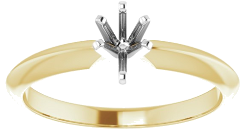 Sužadėtuvių Žiedas „Lightweight Solitaire“ 585 Baltojo Ir Geltonojo Aukso Pear Shape 5.5mm x 3.5mm (3)