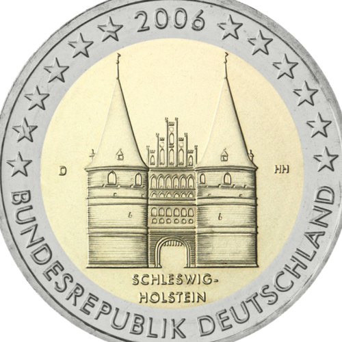 2006 Vokietija Šlėzvigas - Holšteinas 2 eurų moneta (2)