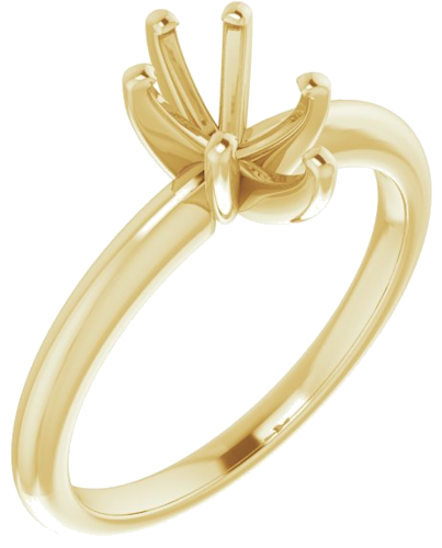 Sužadėtuvių Žiedas „Solitaire“ 585 Geltonojo Aukso Pear Shape 8mm x 5mm (1)