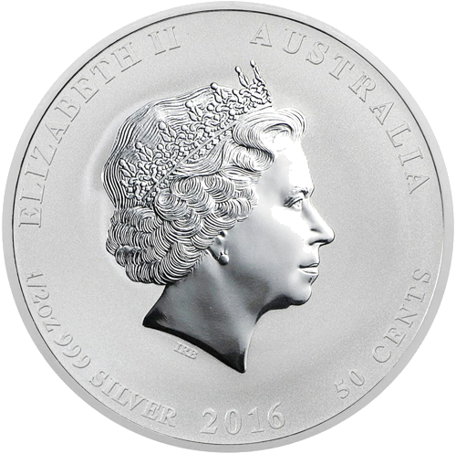 1/2 oz Year of the Monkey 2016 (Lunar II) Australia Silver Coin (2)