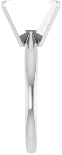 Sužadėtuvių Žiedas „Solitaire“ 585 Baltojo Aukso Emerald 9mm x 7mm (4)