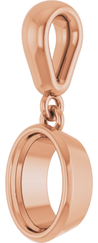 14K Rose  7x5 mm Oval Pendant Mounting (2)