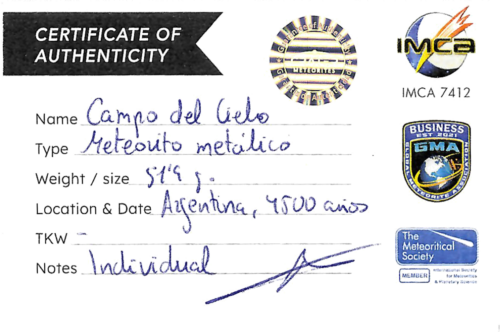 Метеорит Campo del Cielo - Металлический метеорит (6)