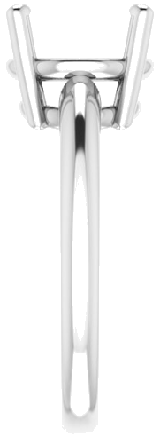 Sužadėtuvių Žiedas „Solitaire“ 585 Baltojo Aukso Round 10mm (4)