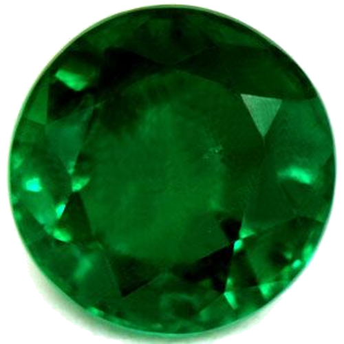 1.24 carat GREEN Round Smaragdas (1)