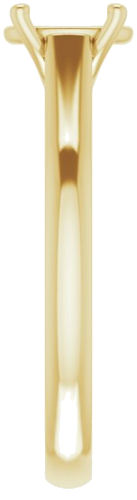 14K Yellow 7x5 mm Oval Solitaire Engagement Ring Mounting (4)