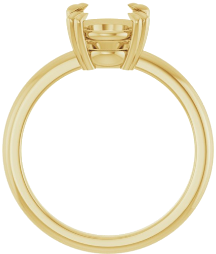 Sužadėtuvių Žiedas „Solitaire“ 585 Geltonojo Aukso Oval 10mm x 8mm (2)