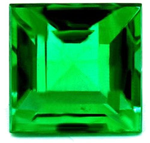 1.08 carat GREEN Square Smaragdas (1)