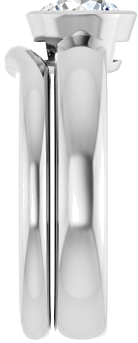 14K White 6.5 mm Round Engagement Ring Mounting (9)