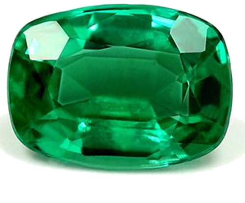 1.2 carat GREEN Cushion Smaragdas (1)