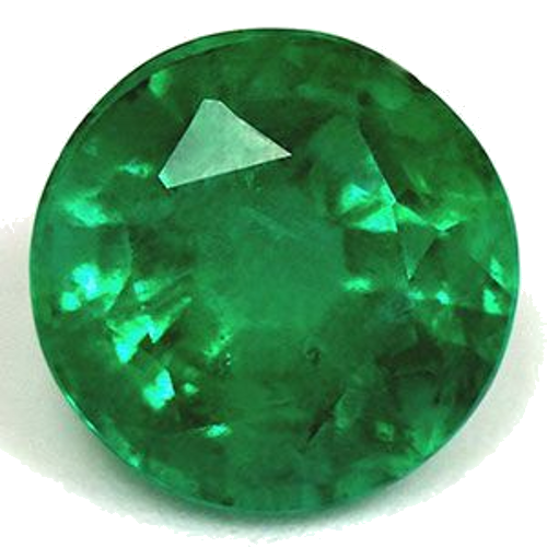 1.31 carat GREEN Round Smaragdas (1)