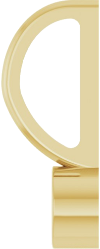 Pakabukas „Bezel-Set Solitaire Charm“ 585 Geltonojo Aukso Round 3mm (3)