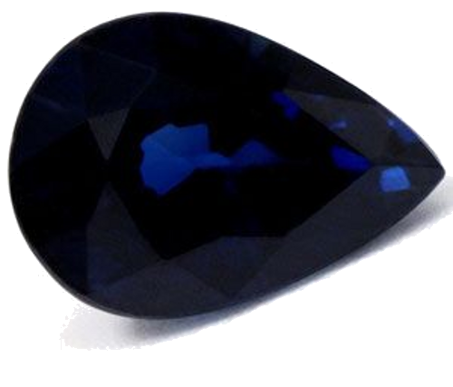 2.83 carat BLUE Pear Safyras (1)
