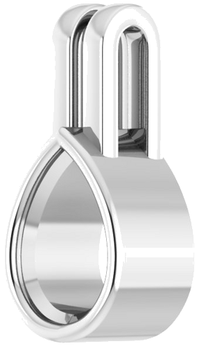 Pakabukas „Solitaire“ 925 Sidabro Pear Shape 7mm x 5mm (2)