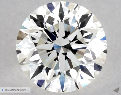 0.56 carat I-VVS1 Excellent cut Natūralus Round Deimantas (1)