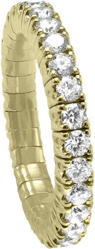 Zelta gredzens ar 1,45 ct dabīgiem Round-cut dimantiem, F/G krāsu klase un VS/SI tīrības klase. (1)