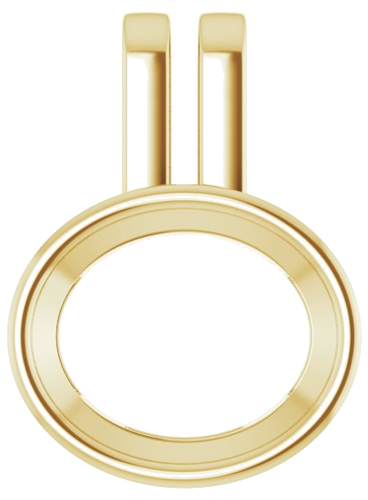 10K Yellow 12x10 mm Oval Pendant Mounting (1)