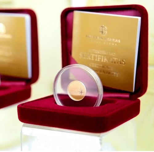 2016 Fizika Lietuva 5 eiro zelta monēta (2)