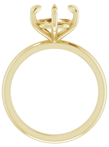 Sužadėtuvių Žiedas „Solitaire“ 585 Geltonojo Aukso Round 9mm (2)