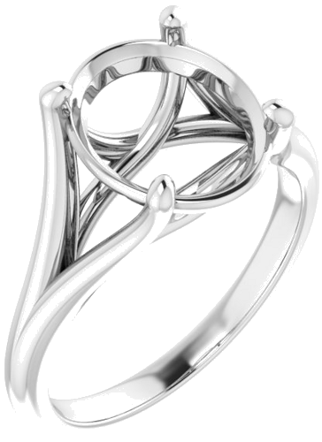 Sužadėtuvių Žiedas „Solitaire“ 950 Platinos Oval 11mm x 9mm (1)