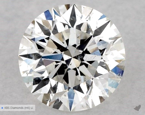1.11 carat G-SI2 Excellent cut Natūralus Round Deimantas (1)
