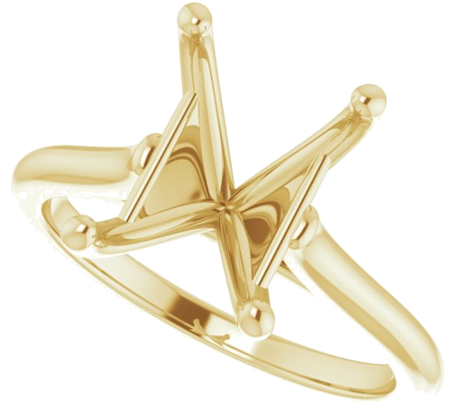 Sužadėtuvių Žiedas „Solitaire“ 585 Geltonojo Aukso Emerald 10mm x 8mm (5)