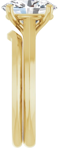 Sužadėtuvių Žiedas „Solitaire“ 585 Geltonojo Aukso Oval 10mm x 8mm (9)