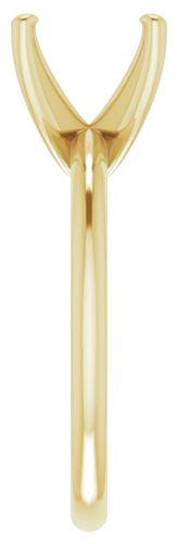 14K Yellow  9.4 mm Round Solitaire Engagement Ring Mounting (4)