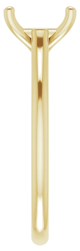 Sužadėtuvių Žiedas „Solitaire“ 585 Geltonojo Aukso Emerald 7mm x 5mm (4)