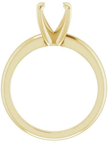 Sužadėtuvių Žiedas „Solitaire“ 585 Geltonojo Aukso Round 7.4mm (2)