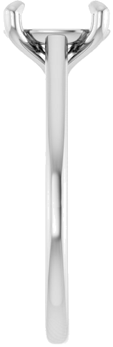 Sužadėtuvių Žiedas „Solitaire“ 585 Baltojo Aukso Oval 9mm x 7mm (4)