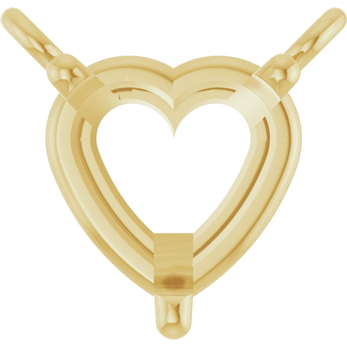 Pakabukas „Heart“ 585 Geltonojo Aukso Heart Shape 5mm (1)