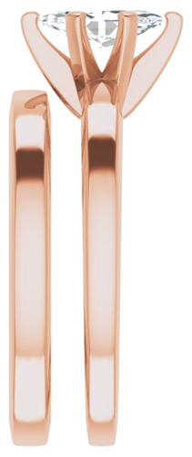 14K Rose 8x4 mm Marquise Solitaire Engagement Ring Mounting (9)