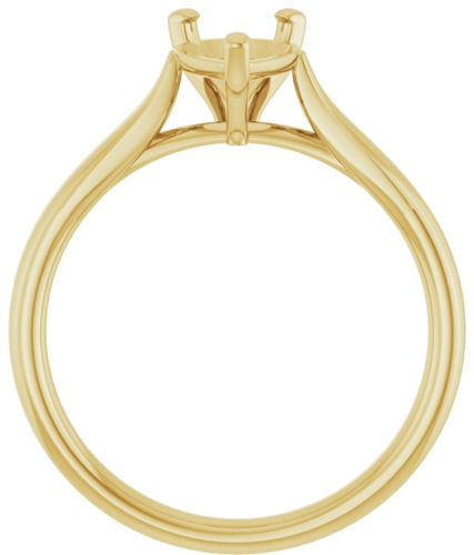 14K Yellow 9x6 mm Pear Engagement Ring Mounting (2)