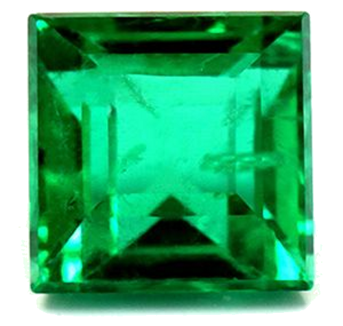 1.11 carat GREEN Square Smaragdas (1)