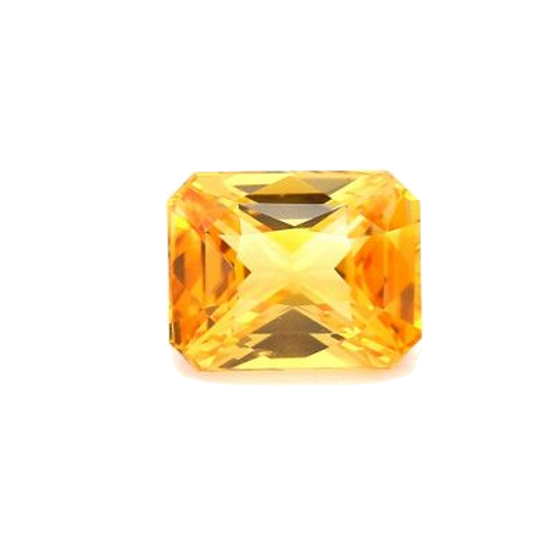 4.03 carat YELLOW FANCY cut Octagonal Safyras (1)