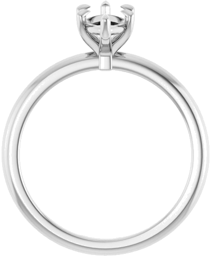 14K White 10x5 mm Marquise Solitaire Engagement Ring Mounting (2)
