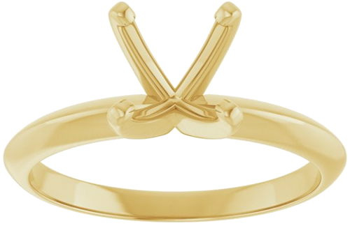 Sužadėtuvių Žiedas „Light Solitaire“ 585 Geltonojo Aukso Round 7.3mm x 7.7mm (3)