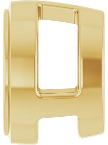 Pakabukas „Round Bezel-Set Slide“ 750 Geltonojo Aukso Round 5.2mm (3)