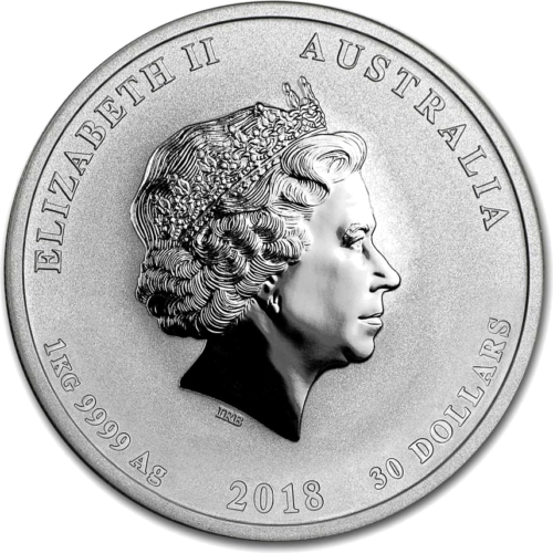1 kg Šuns metai 2018 Australija sidabrinė moneta (2)