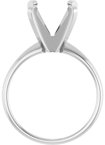 Sužadėtuvių Žiedas „Solitaire“ 585 Baltojo Aukso Square 8mm (2)