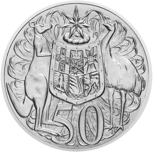 50 цента Австралия 1996 сребърна монета (1)